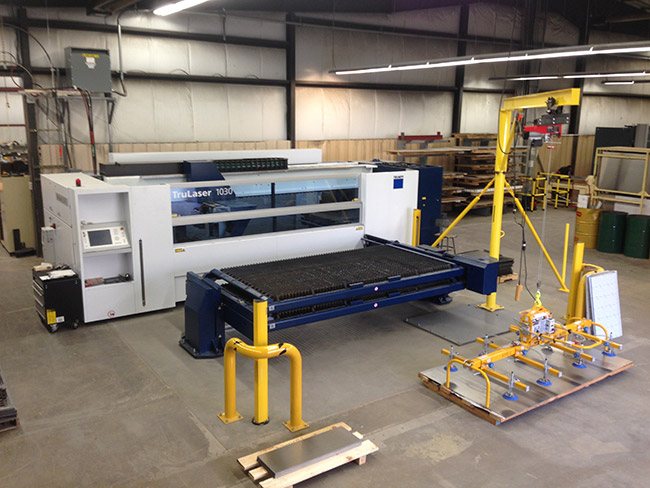 For high volume, automated fabrication, our Trumph laser is up for the job