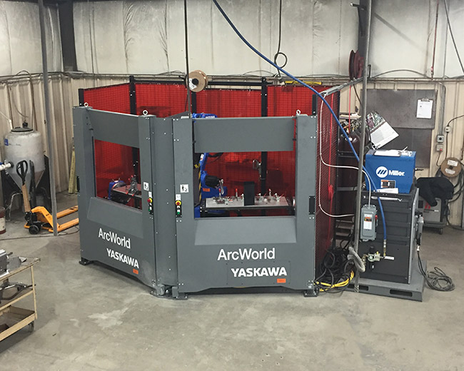 Our Yaskawa automated welder is an example of our investment to quality